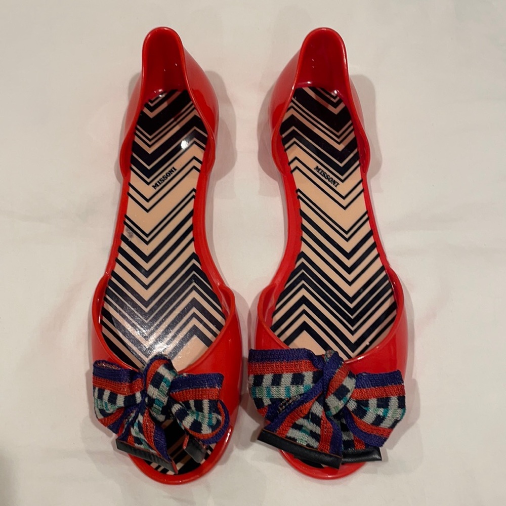 Missoni D’Orsay Jelly Flats